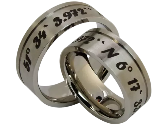 Model Juno - 2 coordinate rings stainless steel